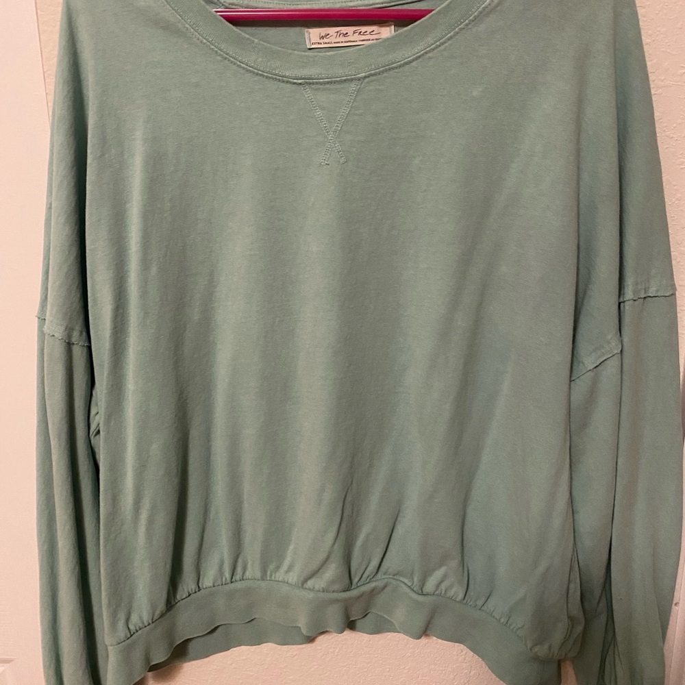We The Free Women's Mint Green Sweatshirt